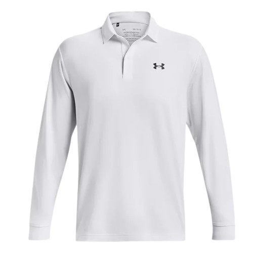 언더아머 UA 퍼포먼스 폴로 긴팔티 1361610 (100, 화이트)_이미지