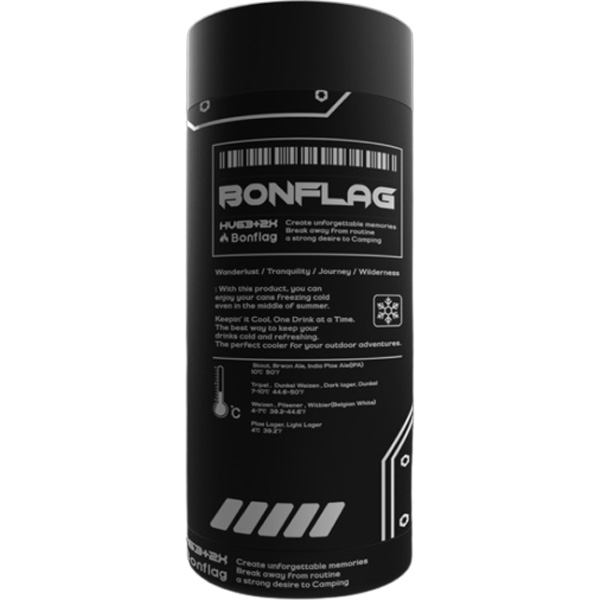 BONFLAG 캔쿨러 홀더 500ml 블랙_이미지