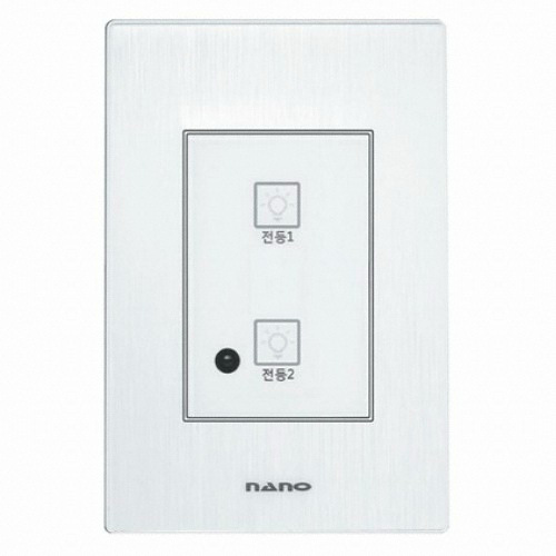 나노전기 아트2 2구 터치 스위치 화이트