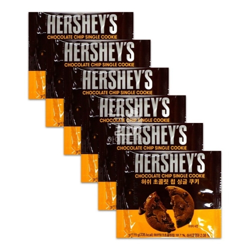허쉬 초콜릿칩 싱글 쿠키 50g (6개)_이미지