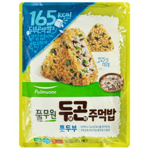 풀무원 두부 곤약 주먹밥 톳두부 475g (3개)_이미지