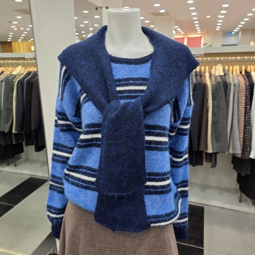 KKSEPL2001단가라 어께숄 니트-1