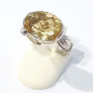 블루케이 황수정 원석 반지 221109-20 탄생석 S9248753_이미지