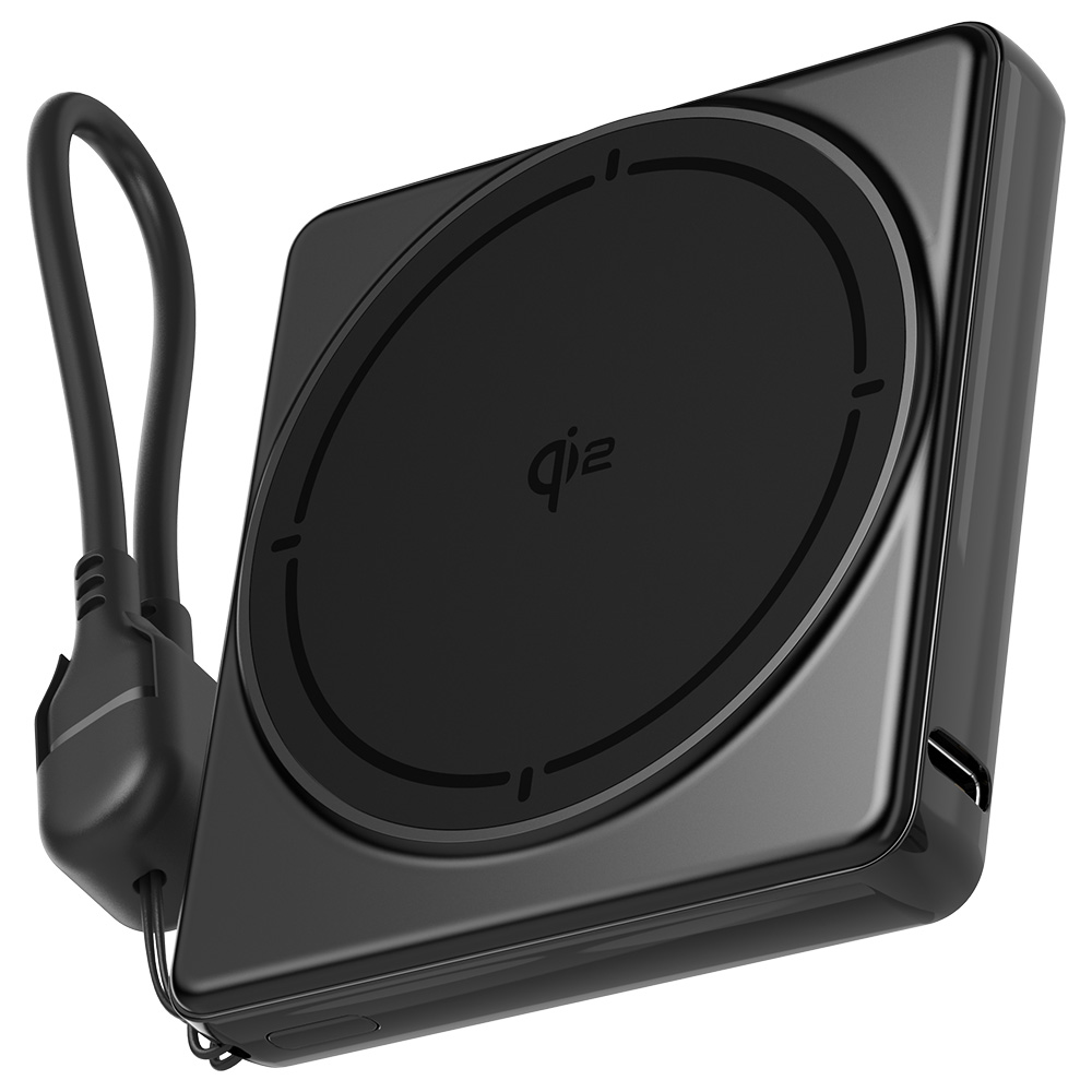 어반어스 QI2 15W 미니 스퀘어 LCD 맥세이프 보조배터리 UB-DAPD15WM05 5000mAh_이미지