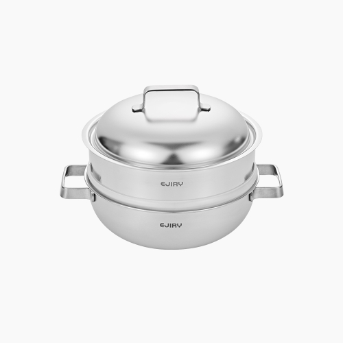 에지리 제노 무연마제 통5중 316스텐 찜솥 [24cm]