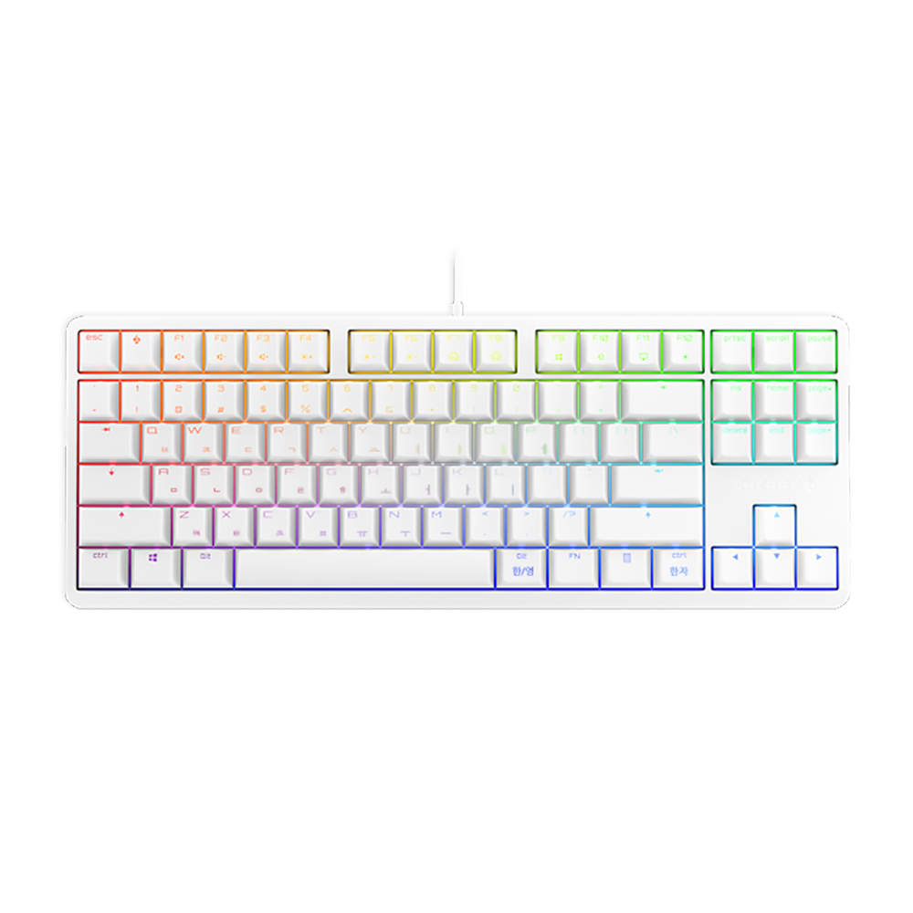 CHERRY G80-3000S RGB TKL 화이트 (흑축)_이미지