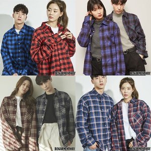 D2GARMENTORY 스트릿 체크셔츠남방시리즈 남녀공용