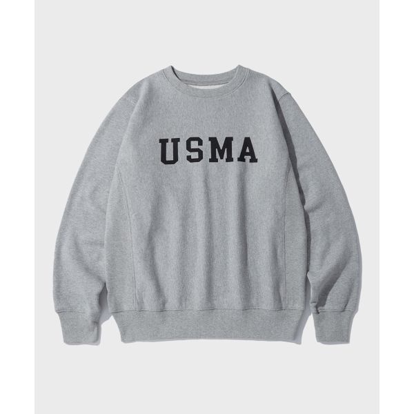 아웃스탠딩 MIL SWEAT ARMY _8MELANGE GRAY/BLACK OSSW348MBK