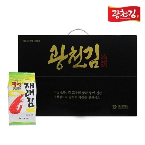 광천김 백제 재래식탁김 선물세트 15g (30봉)_이미지