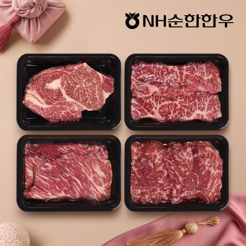 NH순한한우 1++등급 한우 구이정육 혼합선물세트 2호 1.2kg [1개]