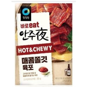 대상 청정원 바로eat 안주야 매콤쫄깃 육포 30g (1개)_이미지