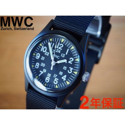 MWC 밀리터리 워치 컴퍼니 베트남 전쟁 모델 1960-70s 올리브 33mm 용두제외 쿼츠 단일 옵션