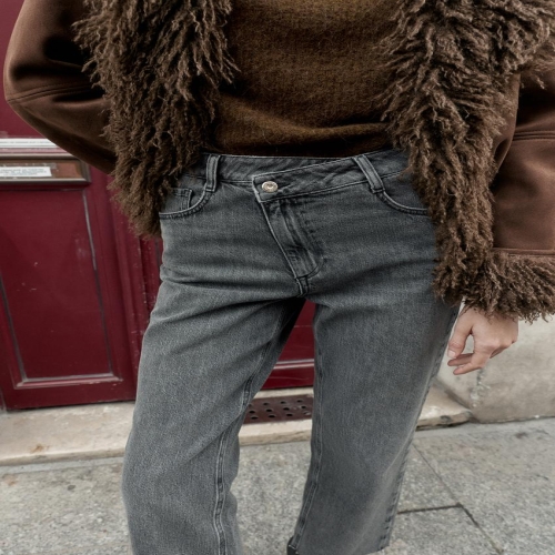 �ڶ� ���� JEANS Z1975 STRAIGHT ���̿��̽�Ʈ ũ�ν� ���� �㸮 ��ũ �׷��� 6164/154/922 5374512