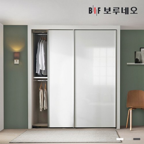 BIF보루네오 샤인 슬라이딩 작은방 붙박이장 (180cm)_이미지