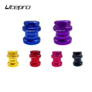 Litepro 접이식 밀폐형 베어링 헤드셋 초경량 98g 합금 34mm 내장 볼 세트 Brompton 3Sixty