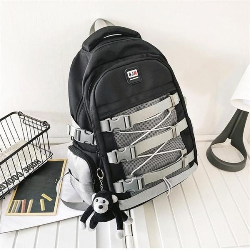 라일리 Rly 캐주얼 학생백팩 커플백 여행용 스트링 멀티포켓 백팩 S9555697