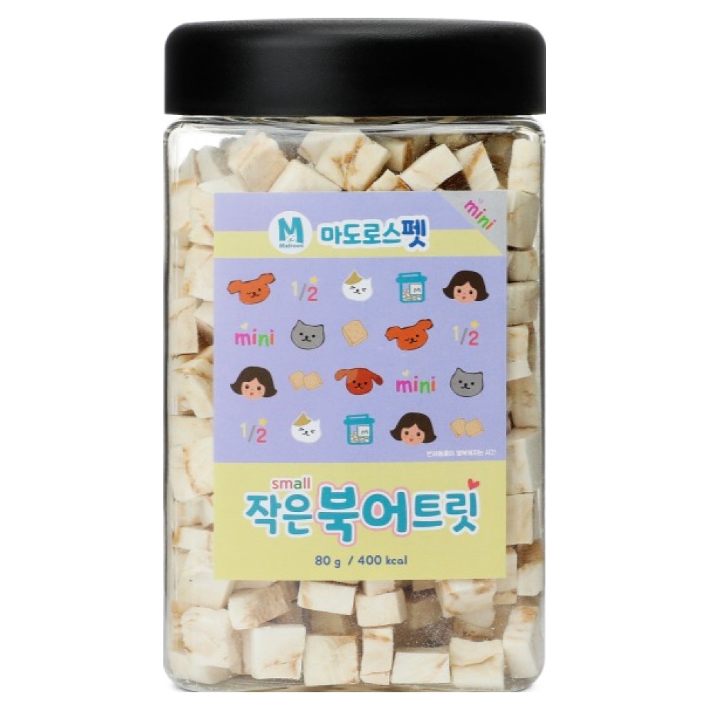 마도로스펫 작은북어트릿 80g이미지입니다. 누르면 해당 게시물로 새창이동합니다.