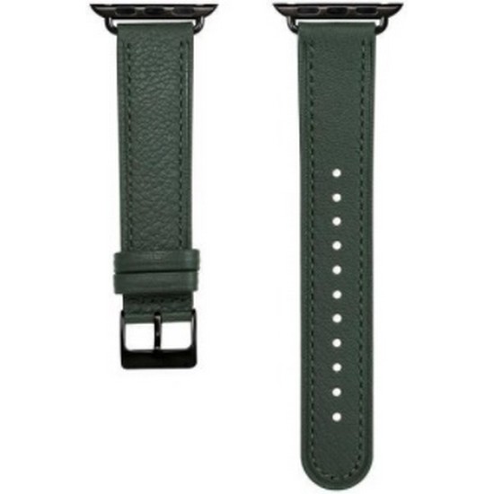 이랜드 로이드 애플워치 파인그린/블랙 커넥터 가죽스트랩 (42mm/44mm)