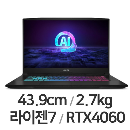 MSI GF시리즈 소드 GF76 A AI B8VF-R7 WIN11 (SSD 512GB)