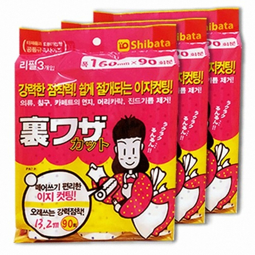 시바타 이지컷팅 테이프클리너 리필 3롤