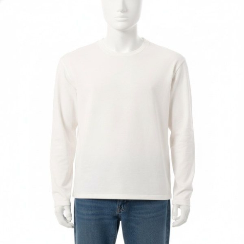 질샌더 Back Logo Cotton Crewneck T-shirt J22GC0188 J46219 001 백 로고 코튼 크루넥 롱.._이미지