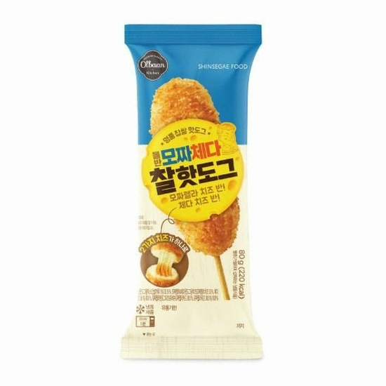 신세계푸드 올반 모짜체다 찰 핫도그 80g (16개)