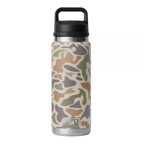 YETI Rambler 767.1g26온스 병, 진공 단열, 스테인리스 스틸, 색상 매칭 빨대 캡, 캐년 레드 123401
