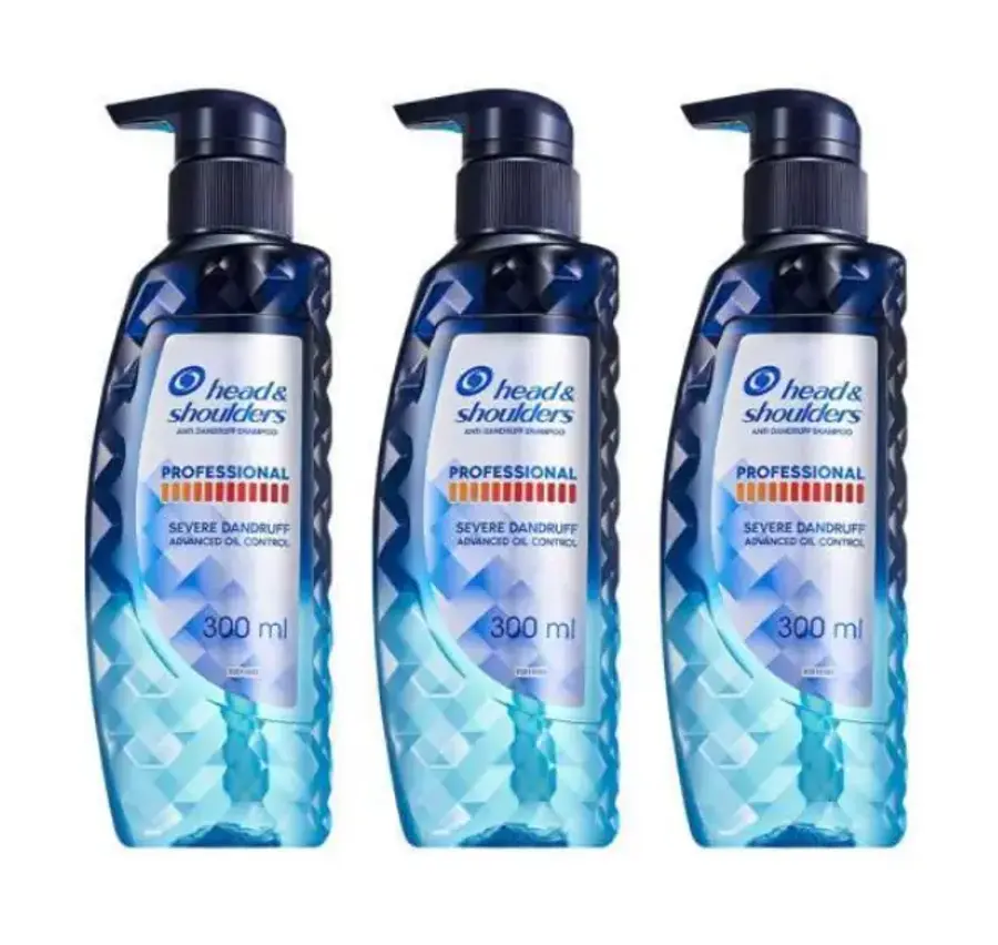 헤드앤숄더 프로페셔널 안티 댄드러프 어드밴스드 오일 컨트롤 샴푸 300ml (3개)_이미지