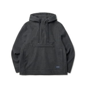 브롬톤 런던 WOOL HALF ZIP HOODY DGREY P233UTS236