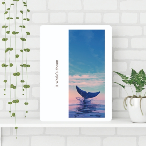 가온 고래의꿈 접이식 액자테이블 (80x60cm)