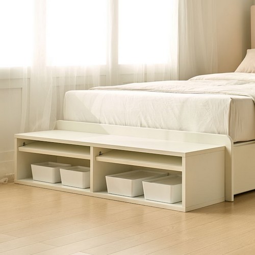 장인가구 원스 헤드리스 컬러핏 수납 침대 SS (유로탑본넬)_이미지