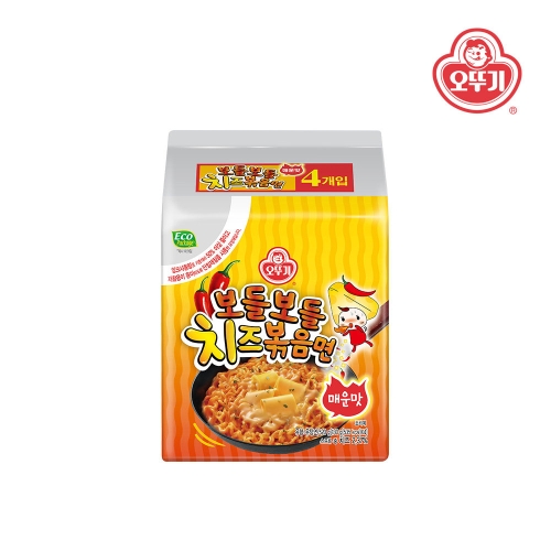 오뚜기 보들보들 치즈볶음면 매운맛 130g (32개)_이미지