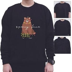 셀러허브 패션 JHM4R087_51HD 곰 봄 Spring 나들이 커플룩 맨투맨