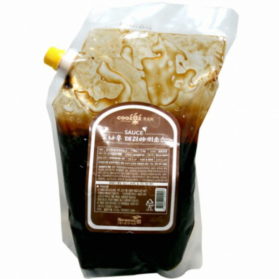 와이앤비푸드 쿠즈락 데리야끼 소스 2kg (3개)
