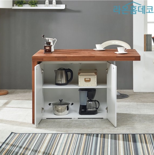 아문 아일랜드 수납 식탁 1200