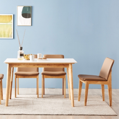 동서가구 바루키 세라믹 식탁 1200 (의자4개)_이미지