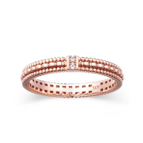 스톤헨지 웨딩 14K 로즈골드 커플링 SA26A65S