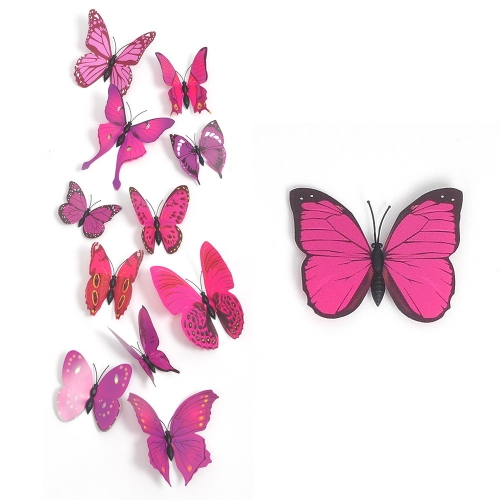 DIY나 비데코 세트 12개입 핑크 믹스 나비 모형 장식 소품 인테리어 용품 생일 파티