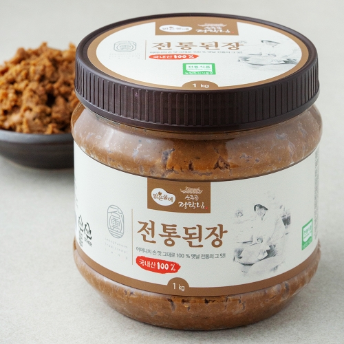 맑은물에 운주골정학님 전통 된장 1kg 1개_이미지