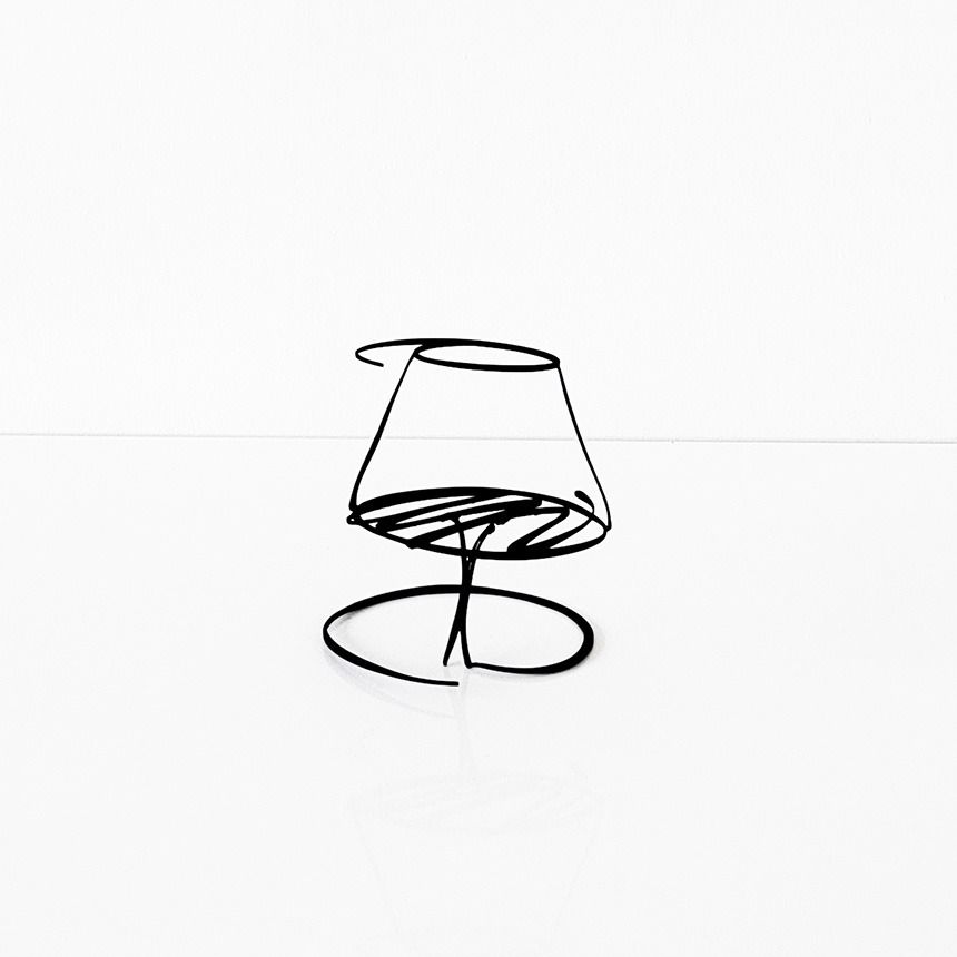 더닷  드로잉 철제 티라이트 홀더 촛대 - Drawing Tea Light Holder S[1개]