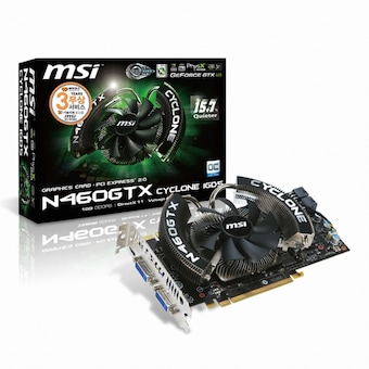 MSI 지포스 <b>GTX460</b> N460GTX OC D5 1GB 싸이클론 (중고)