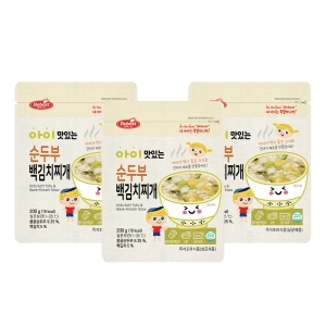 베베스트 아이 맛있는 순두부 백김치찌개 200g 3개_이미지