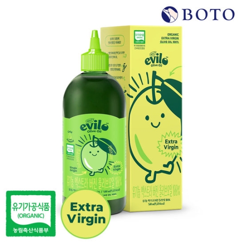 보뚜슈퍼푸드 에빌로 유기농 엑스트라버진 올리브오일 500ml (1개)_이미지