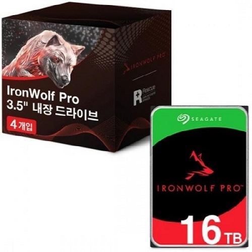 Seagate IronWolf Pro 패키지 7200/256M ST16000NE000 (4x16TB)_이미지