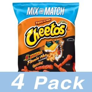 프리토레이 Cheetos 치토스 플레이밍 핫 크런치 치즈맛 4봉_이미지