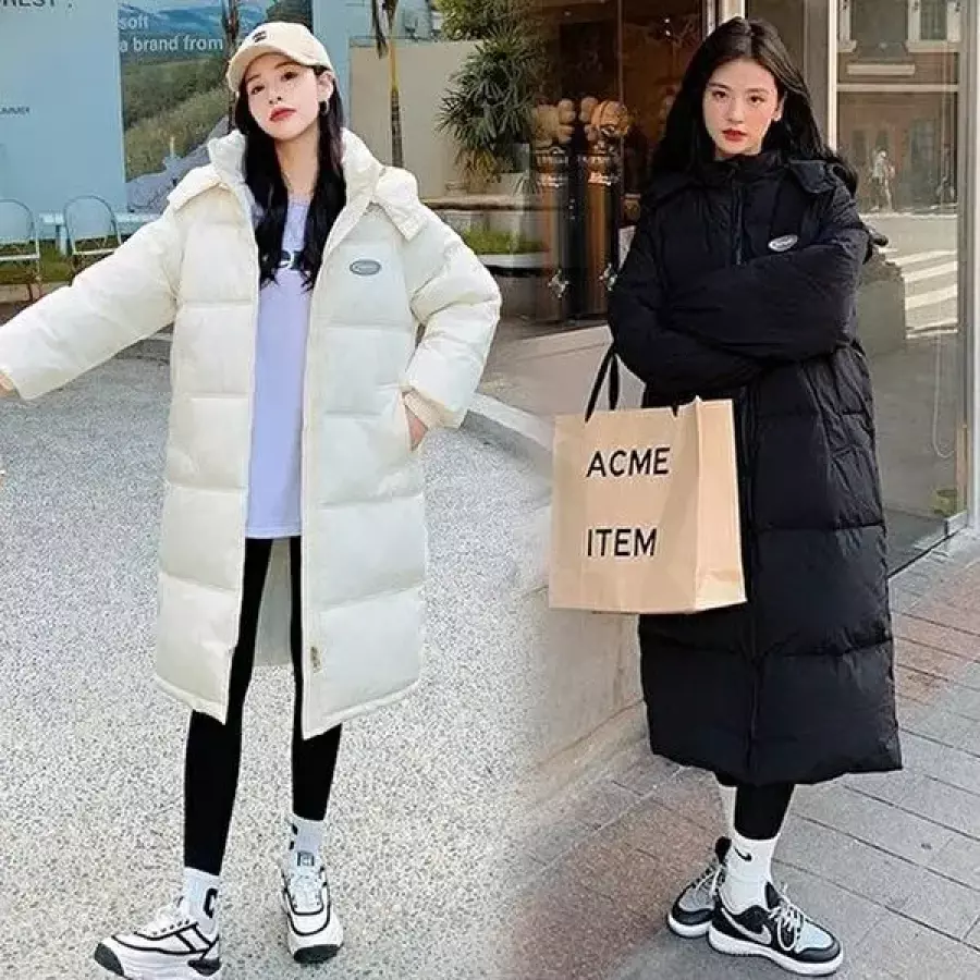 셀러허브 패션 여성 데일리 롱패딩 웰론 벤치코트 롱아우터 43392343_이미지