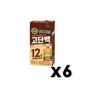 정식품 베지밀 고단백 초코두유 190ml (6개)_이미지