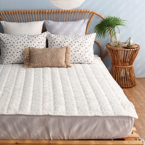 아망떼 포휴즈 시어서커 리플 침대패드 (슈퍼싱글 SS)_이미지