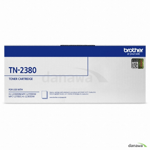 Brother 정품 TN-2380 검정이미지입니다. 누르면 해당 게시물로 새창이동합니다.