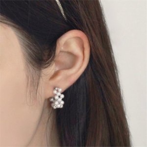 하스  Pearl bead earrings_BF008